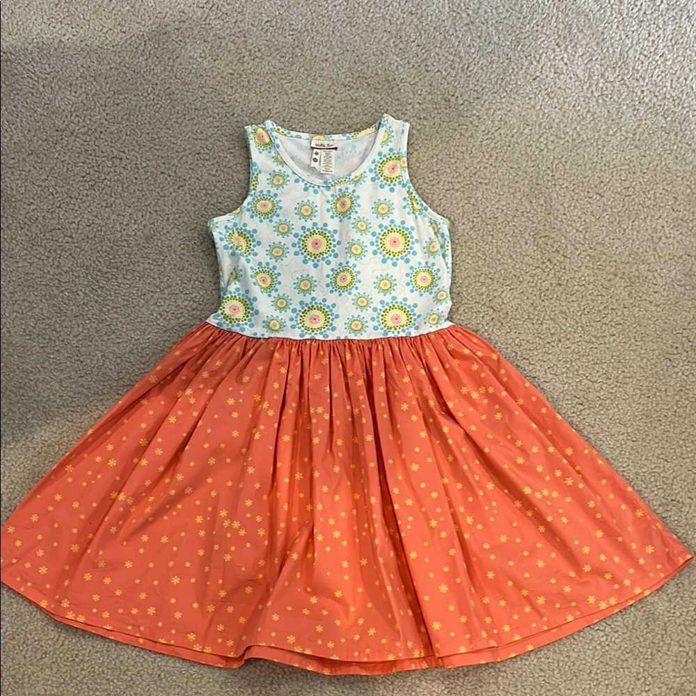 Matilda Jane Coral and Blue Sleeveless Sundress